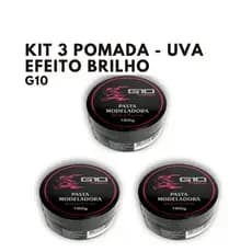 3 Uni Pasta Modeladora G10 - 3 POMADA G10