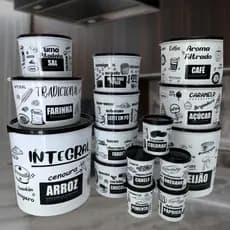 Kit Conjunto Jogo Pote Mantimento 15 Peças Redondo Plastico