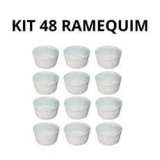 Kit 48 e 24 Ramequim Plástico Canelado 170ml Opções