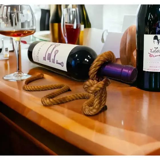 Suporte para vinho corda flutuante
