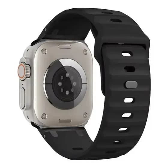Pulseira Para Apple Watch Ultra 49mm 45mm 44mm 42m Cor Preto