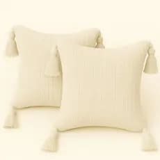 Kit 2 Capas Almofadas Algodão Luxo 45x45 - Decoração Rápida E Aconchegante