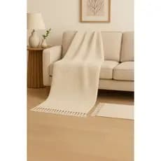 Manta Sofá 140x170 Premium Algodão Decorativa Sala Moderna