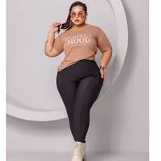 Calça Legging Gorgurao Feminina Montaria Cintura Alta Plus SIze Inverno Frio Tendencia Confortavel