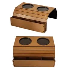 Suporte Porta Copos Esteira + Porta Controle de Sofá Kit 2 Peças
