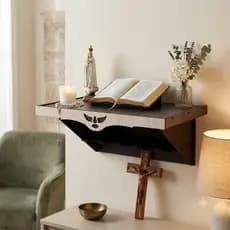 Altar Oração de Parede Suporte de Bíblia e Vela Envio Rápido