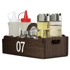 Porta Guardanapo Lanchonete Mesas Kit Com 10 Mdf Grande