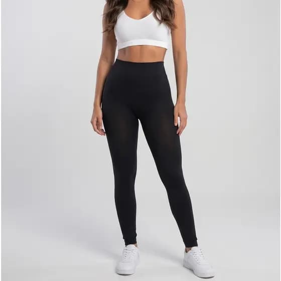 Aletheia - Calça Legging Feminina Térmica Segunda Pele Cintura Alta Sem Costura Meia Calça Meia  Fina