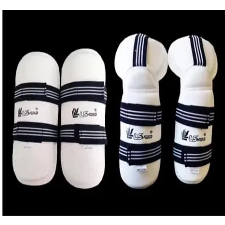 Kit de Proteção para Taekwondo LS HT0020 – Caneleiras e Protetores de Antebraço | Tamanho S