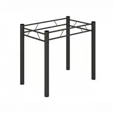 Base Para Mesa de 100x60 Maraba Martelado Grafite Teixeira