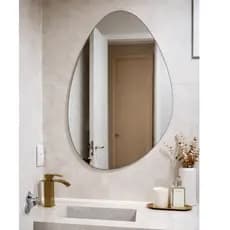 Espelho Grande 80x50 cm de Parede Decorativo para Banheiro Quarto Sala Vários Modelos Modernos
