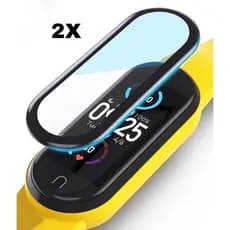 Película Gel Para Xiaomi Mi Band 6 Borda Curva Kit Com 2