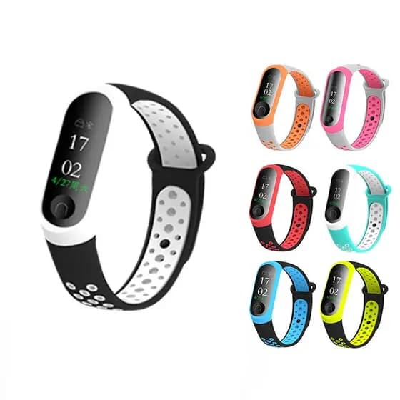 Pulseira Para Xiaomi Mi Band 3/4 Bracelete de Silicone