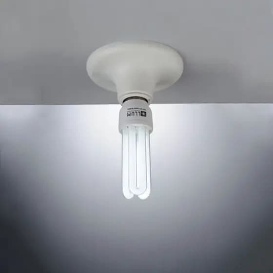 Soquete Para Lâmpada De Louça Branco Plafonier Reforçado