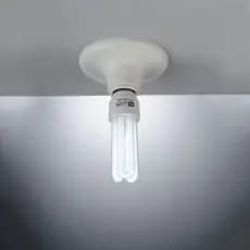 Soquete Para Lâmpada De Louça Branco Plafonier Reforçado