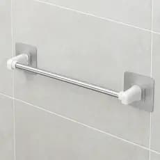Porta Toalha De Banho Suporte Banheiro Fixação Dupla Face Sem Furos