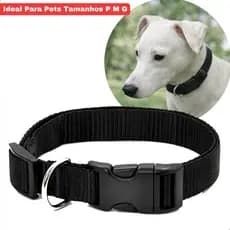 Coleira Pet Ajustável Cão Gato Confortável Tamanhos P M G