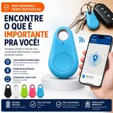 Rastreador GPS Smart Air Tag Compatível para iPhone Localizador Mala Pet Carro Moto Apple IOS