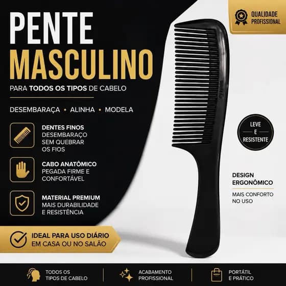 Pentes Profissionais | Ideal para Uso Diário e Desembaraço Suave