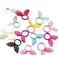 kit 48 elasticos de cabelo coelho xuxinhas  para crianças e adulto