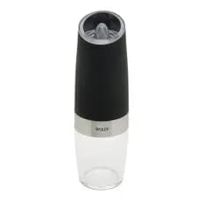 Moedor de Temperos Automático em Aço Inox Gravity Preto 6x6x20cm - Wolff