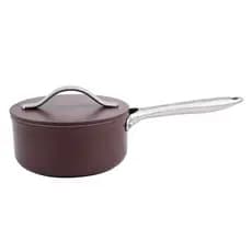 Panela Giulia em Alumínio/Aço Inox com Revestimento Antiaderente Cerâmico Bordô e Fundo de Indução 1.4L 16cm - Fracalanza