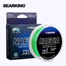 Rolamento NAEVIA 150m Linha De Pesca De PE Padrão X4 0.2 #-4.0 7-50lb Trançada Mais Forte Para Água Doce