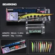 BEARKING 9.8 Isca Artificial Centímetros 10g SP Mergulho 2.1m Minnow Profissional jerkbaits Wobbler Iscas De Pesca De Qualidade Predador tackles