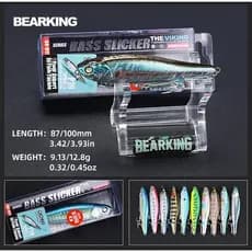 BEARKING BLACK POWDER 8,7cm 10CM Modelo Quente Isca De Pesca Dura 30 Cores Lápis De Qualidade Profissional Para Cachorro Andar Ação