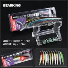 BEARKING 85mm 8g Modelo Quente Iscas De Pesca hard bait Profundidade 14 Cores Para Escolher minnow Qualidade Profissional 1.3-1.8 M