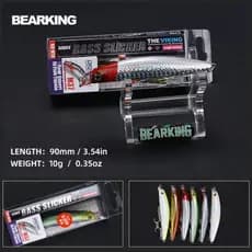 BEARKING 90mm 10g Isca Profissional Excelente De Pesca Quente Iscas Profissionais De Qualidade De Peixinho Natação Crankbait