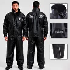 Capa de Chuva Impermeável Conjunto Completo Alba Motoqueiro Adulto Pvc Motoboy