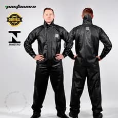 Capa de Chuva Moto Pantaneiro Conjunto com Gola Impermeável PVC Unissex Motoqueiro Motoboy Flexível
