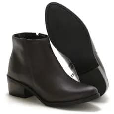 Botinha Bota Feminina Cano Curto Salto Baixo Barata Promoção 6704