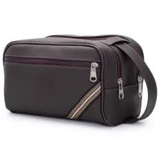 Necessaire Masculina Organizador de Mala Viagem Necessaire Feminina Porta Maquiagem Couro Sintético Impermeavél