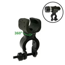 Suporte de Farol Bike NIPARTE Lanterna Tática Silicone Preto Para Guidão de Bicicleta