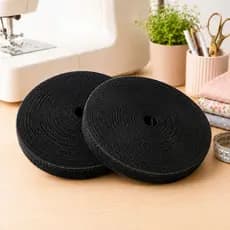 Velcro Costura 20mm Preto Fecho De Contato Macho E Fêmea Industrial Estofados Metro Alta Resistência