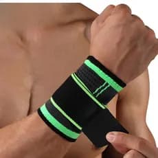 Munhequeira Compressão Suporte Pulso Com Velcro Ajustável Fitness Esportiva Crossfit