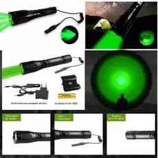 Lanterna  Q5 Led Luz Verde 3300000 Lúmens