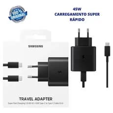 Carregador original compativel Samsung  Super Turbo 45w S20 S21 S22