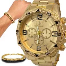 Relógio Masculino Original Barato Lançamento + Pulseira
