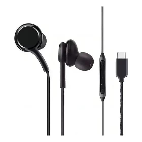 Fone De Ouvido Com Entrada Tipo C Cor Preto Lehmox