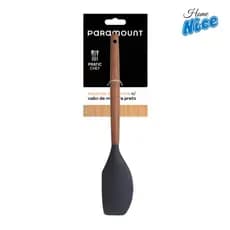 Espatula De Silicone Preto, Creme Ou Verde Com Cabo De Madeira - Extrema Qualidade