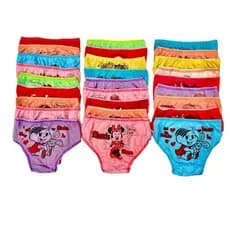 kit Calcinha infantil personalizada 10 unidades 3 a 9 anos