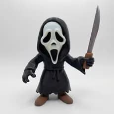Boneco Ghostface Pânico | Figura Colecionável | Decoração Halloween Scream | Estilo Pop Art