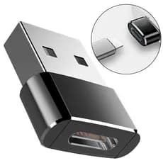 Mini Adaptador OTG USB 3.0 Para Tipo C Conector Padrão De Dados Cabo Do Carregador iPhone iPad Android