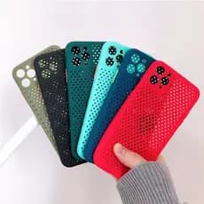Macio TPU Capa Para iPhone 12 11 13 Pro Max XR XS X 8 7 Plus Dissipação De Calor Respirável Resfriamento Traseira