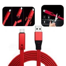 Cabo Ajustável Recarregável Para iPhone Linha De Carregamento Rápido Android Tipo C Reparo Rápida