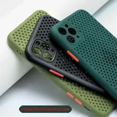 Capa De Resfriamento Respirável Com Dissipação De Calor Para iPhone 12 11 13 Pro Max XR XS X 8 Traseira Flexível Em TPU