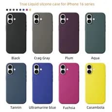Capa Magnética De Silicone Líquido Apple Magsafe Original Para iPhone 16 Pro Max Plus Traseira De Proteção Completa